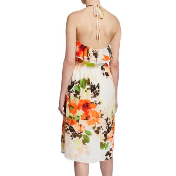 Gorgeous Nicole Miller Floral Dress With Ruffle - Picture 4 of 8